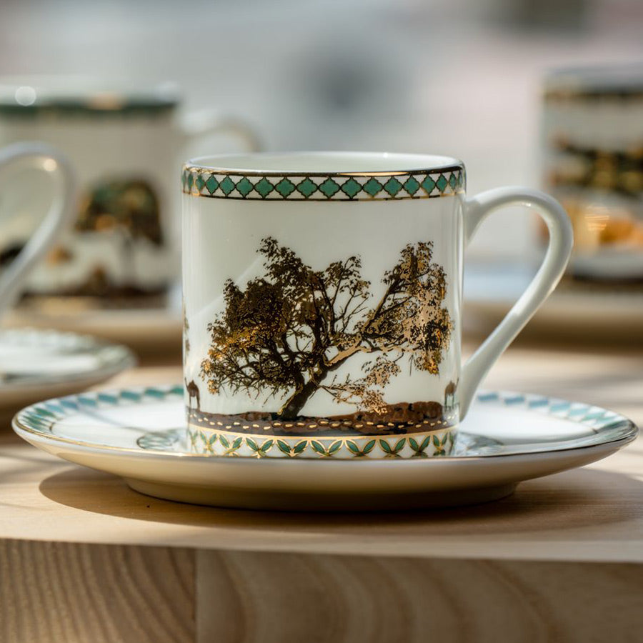 Gawa Cups - Set of 6 cups and 6 saucers
