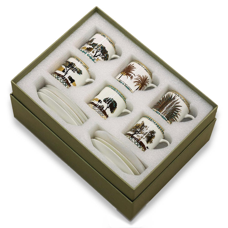 Gawa Cups - Set of 6 cups and 6 saucers