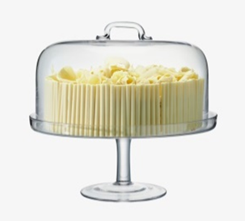 Serve Cakestand & Dome 34.5cm/32cm Clear