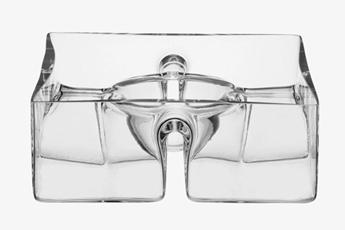 Serve Square Platter 23cm Clear