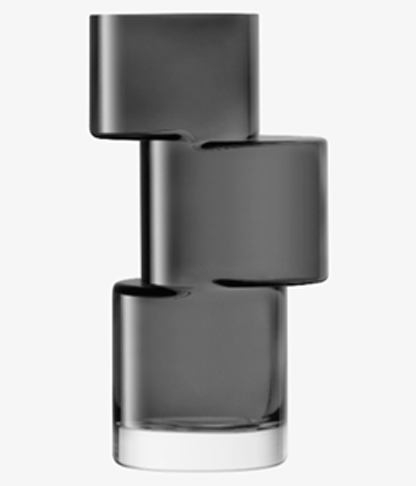 Tier Vase H26cm Slate Grey