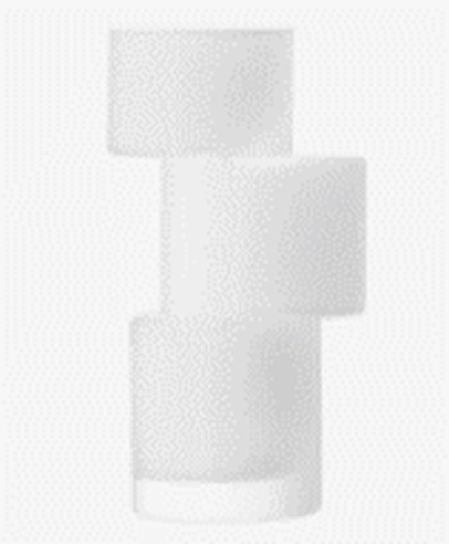 Tier Vase H26cm Chalk White