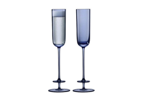 Champagne Theatre Champagne Flute 130ml Tier/Midnight Blue x 2
