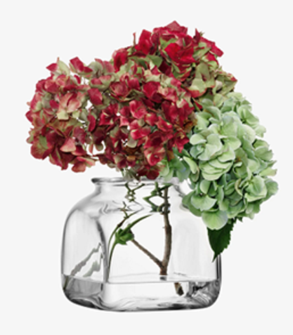 Umberto Vase H14cm Clear