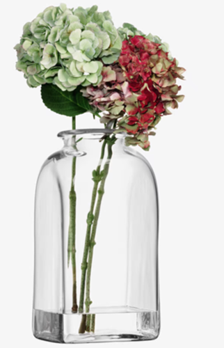 Umberto Vase H40cm Clear