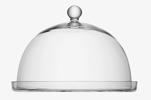 Vienna Plate & Dome 33/30 H22.5cm Clear