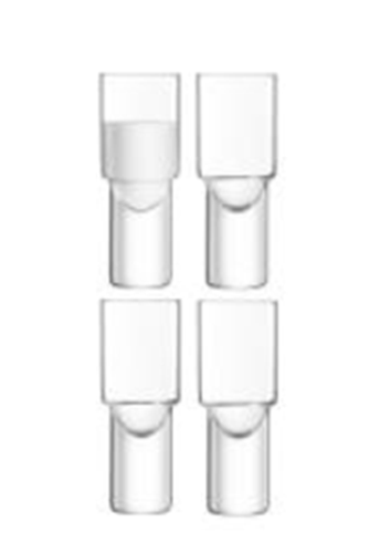 Vodka Shot Glass 50ml Clear x 4