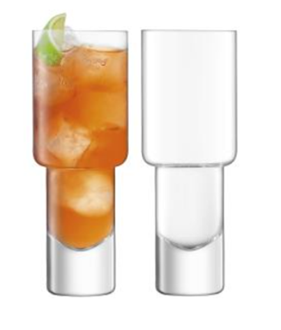 Vodka Mixer Glass 240ml Clear x 2
