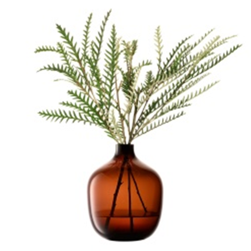 Vessel Vase H18cm Peat Brown