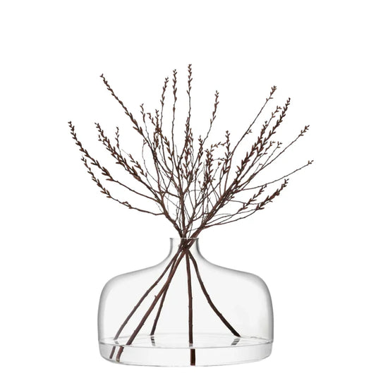 Vessel Wide Vase Clear