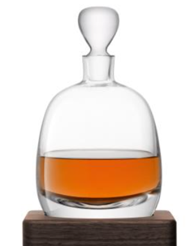 Whisky Islay Decanter 1L Clear and Walnut Base