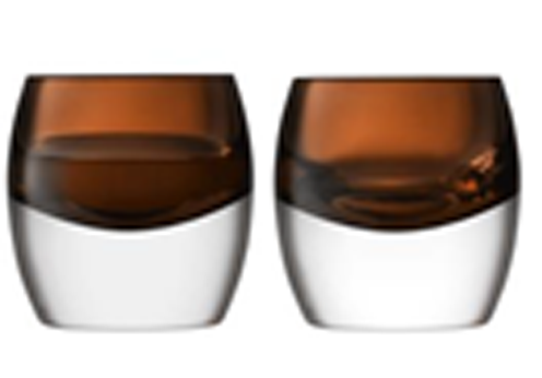 Whisky Club Tumbler 230ml Peat Brown x 2