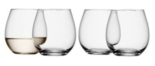 White Wine Glass 370ml Clear x 4