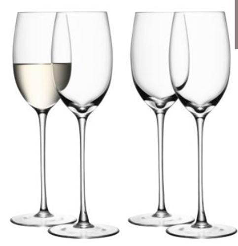 Wine White Red Wine Goblet 340ml Clear x 4