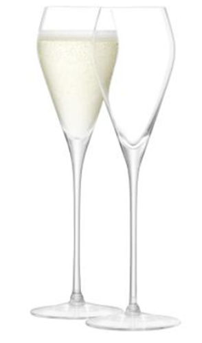 Wine Prosecco Glass 250ml Clear x 2