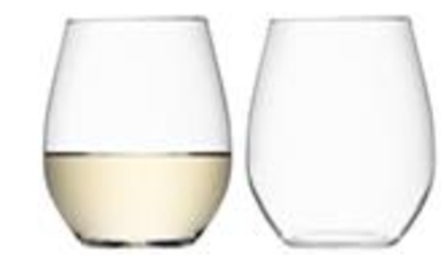 White Wine Glass 370ml Clear x 2