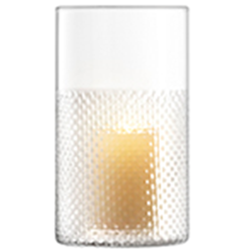 Wicker Vase/Lantern H25cm Clear