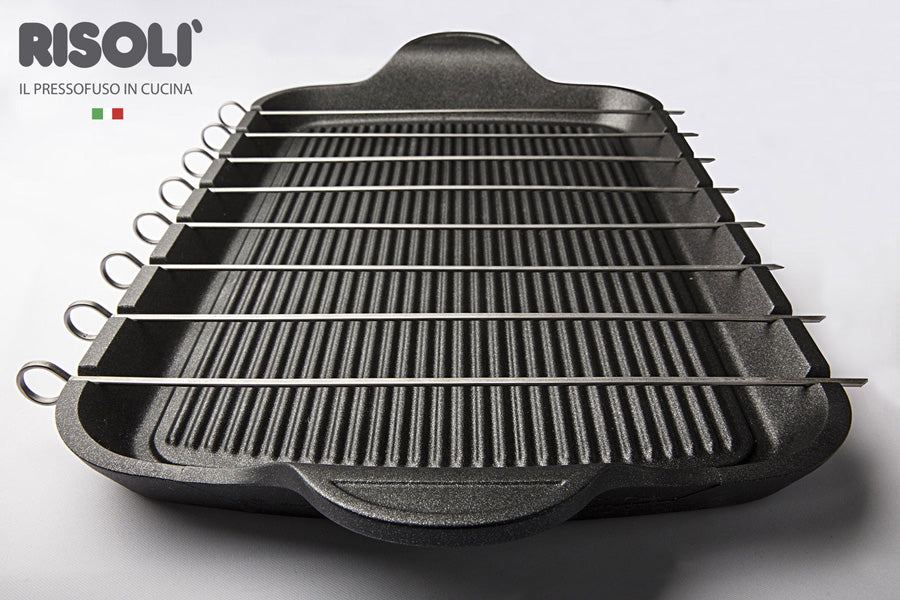 Brochette Grill "Explora" Coating consists of profiles, Suitable for gas, electric and grill/oven