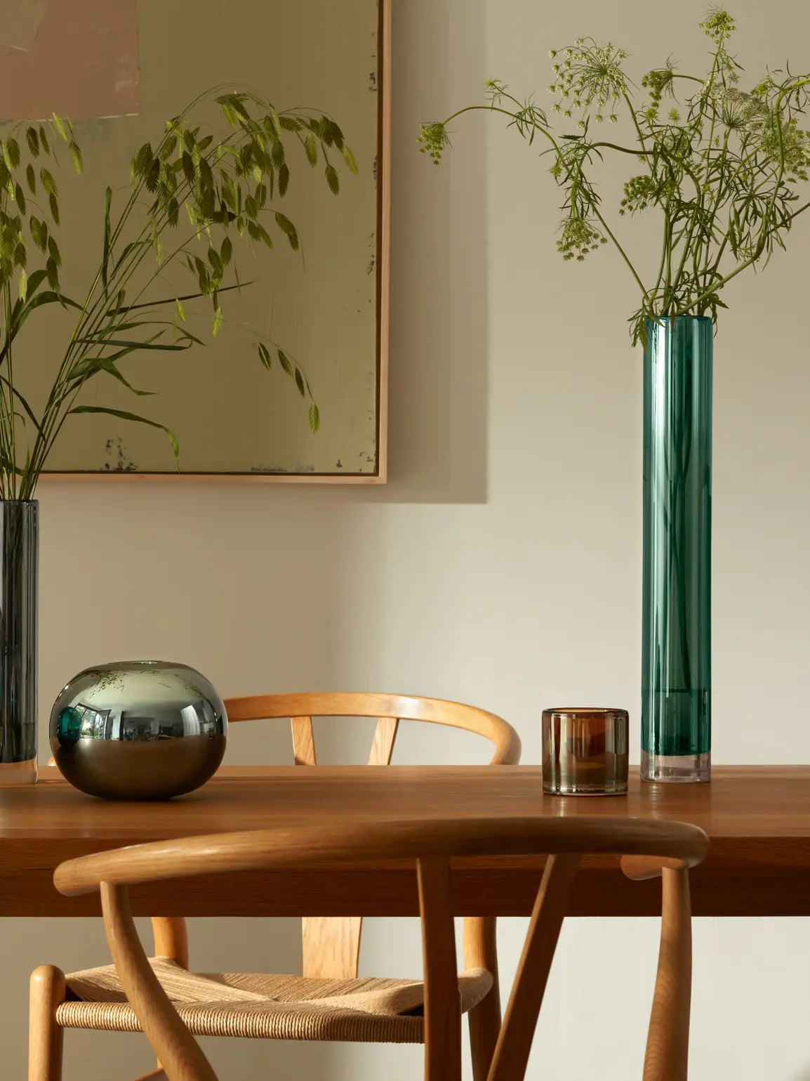 Epoque Tealight Holder H8.5cm Amber/Lustre