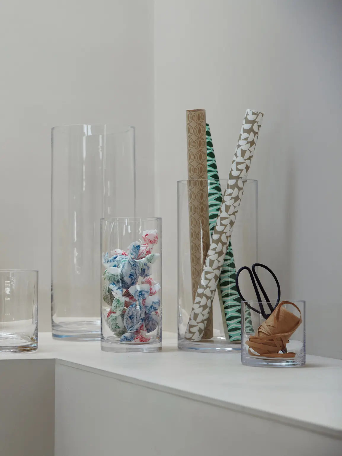 Column Vase H42 x Ø18cm Clear