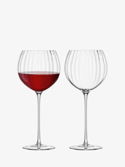 Wine Balloon Glass Clear set of 2