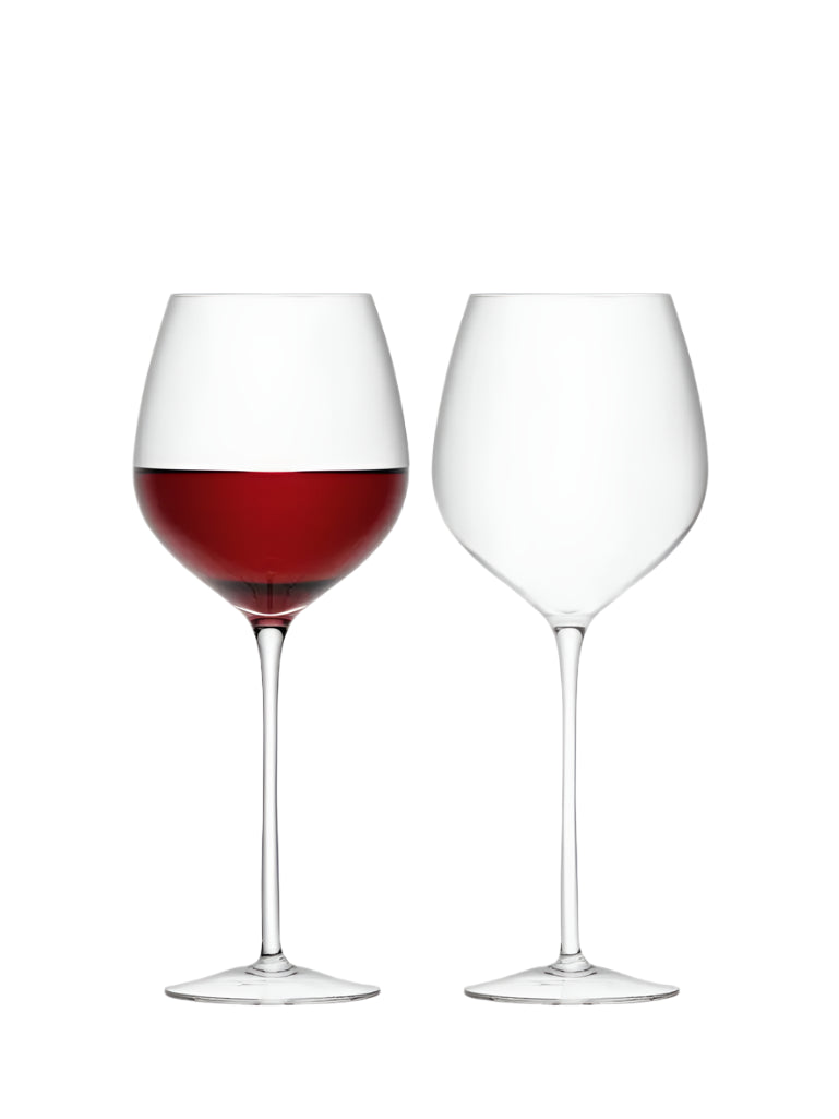 Red Wine glass 750ml clear x 2