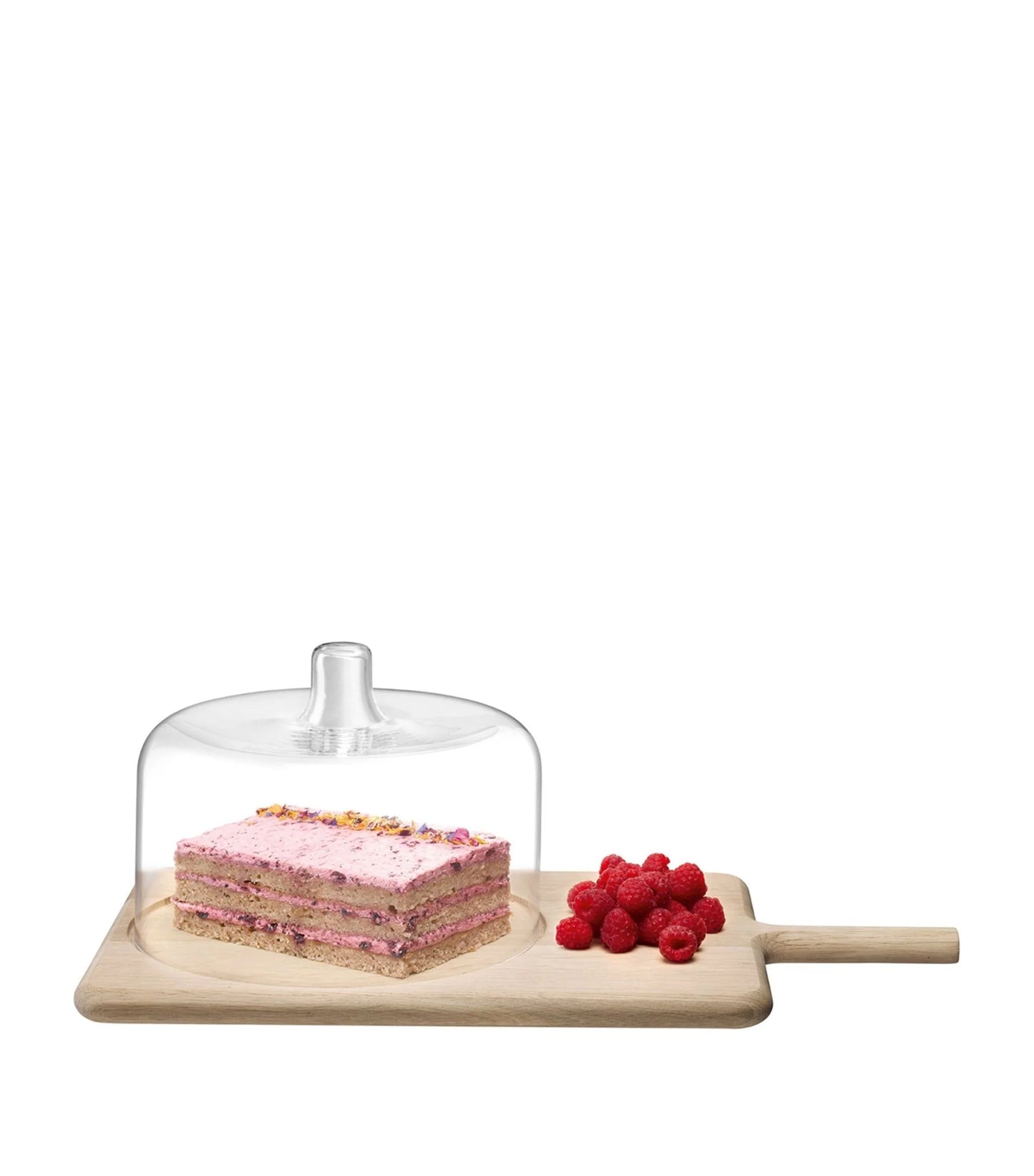 Dine Cheese Dome & Oak Board H18.5cm L 50cm W 27.5cm