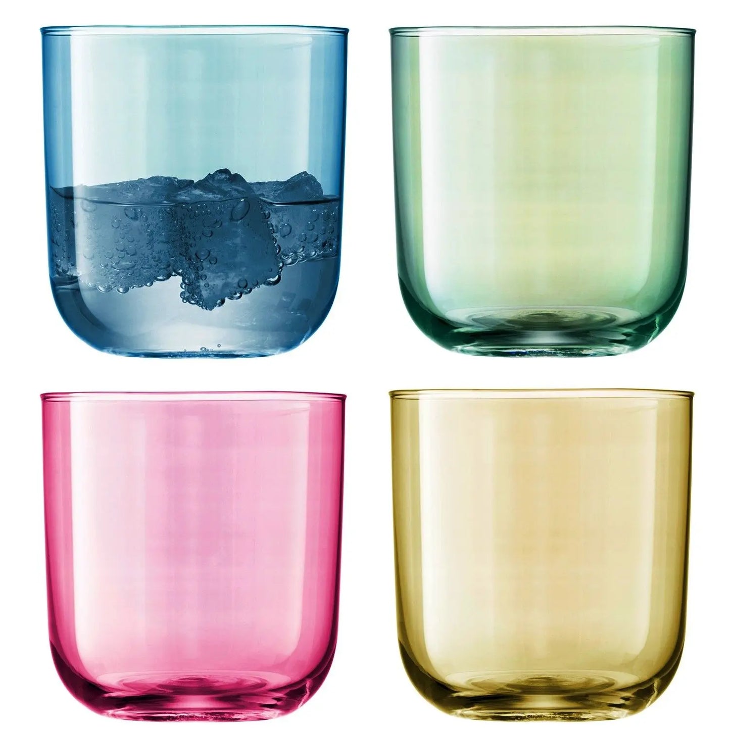 Polka Tumbler 420ml Pastel Assorted x 4
