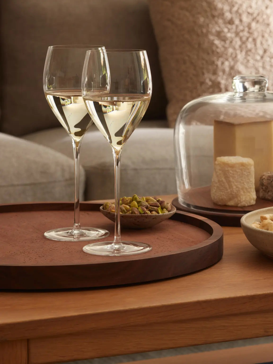 City Serving Tray 40cm Walnut/Cork