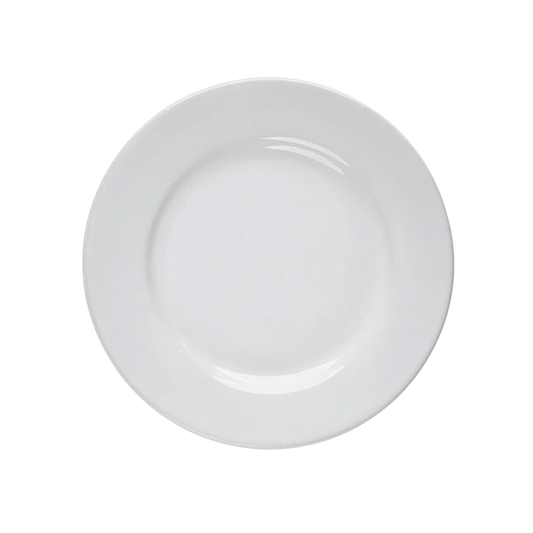 Flat Plate 10 Inch Ivory Porcelain
