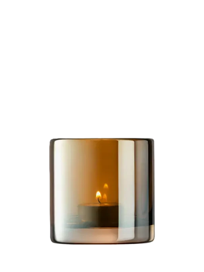 Light Colour Tealight Holder Amber