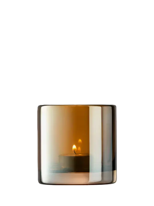 Light Colour Tealight Holder Amber