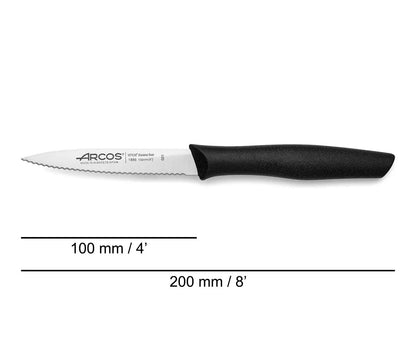 PARING K. BLACK SERRATED 85 MM. BOX - NOVA
