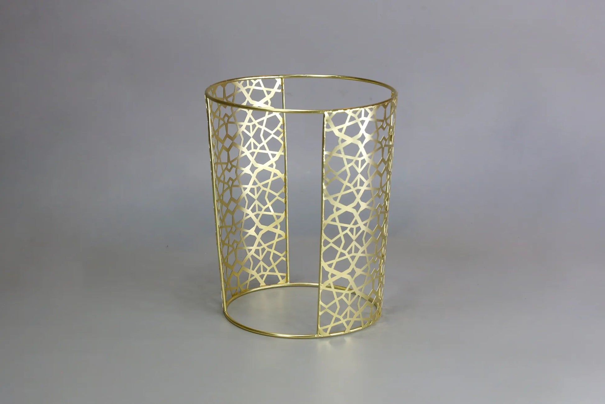 BrightStone Elevation 12-Inch Round Gold Buffet Stand