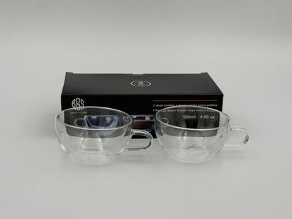 Double Wall Glass without saucer, 120ml, 2 pcs/set