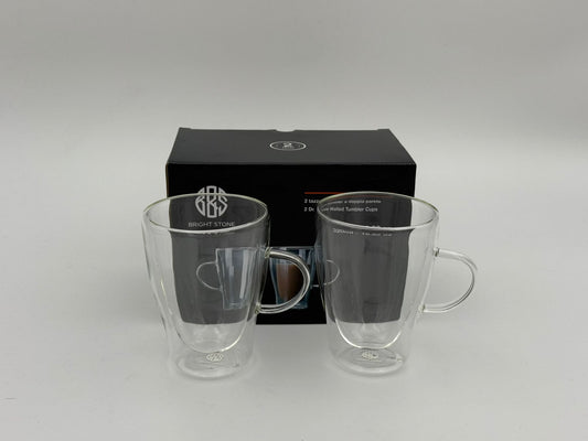 Double Wall Glass,  Capacity: 320ml, 2pcs/set