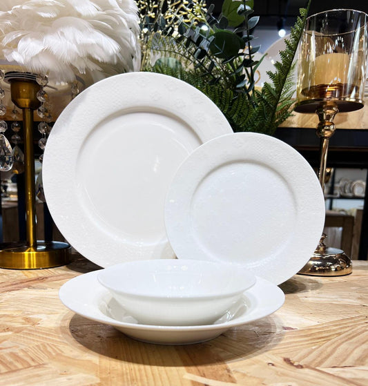 Round Dinner Set of 24 pcs - Plain Legacy