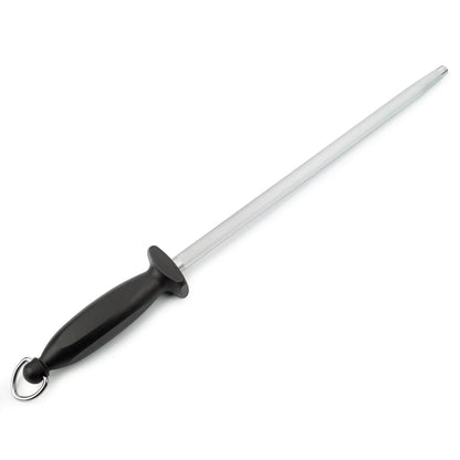 SHARPENING STEEL BLACK 300 MM. BOX - CHAIRAS, Arcos