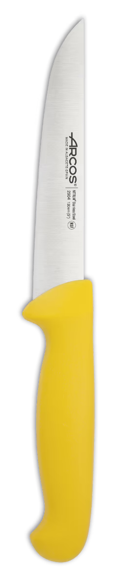 CHEF'S KNIFE 5"Yellow 130 MM, NITRUM® Stainless Steel, Polypropylene (PP), Arcos