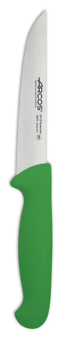 CHEF'S KNIFE 5" Green 130 MM, NITRUM® Stainless Steel, Polypropylene (PP), Arcos