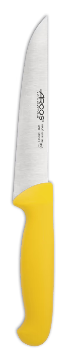 CHEF'S KNIFE 6" Yellow 150 MM, NITRUM® Stainless Steel, Polypropylene (PP), Arcos