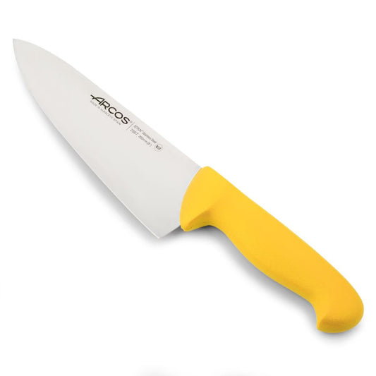 Chef's Knife yellow color from the 2900 Series 200 mm