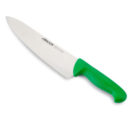 CHEF'S KNIFE 10" Green 250 MM, NITRUM® Stainless Steel, Polypropylene (PP), Arcos