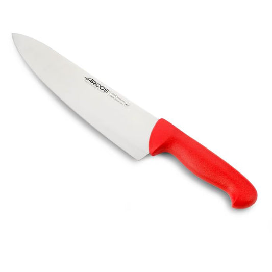 CHEF'S KNIFE 10" Red 250 MM, NITRUM® Stainless Steel, Polypropylene (PP), Arcos
