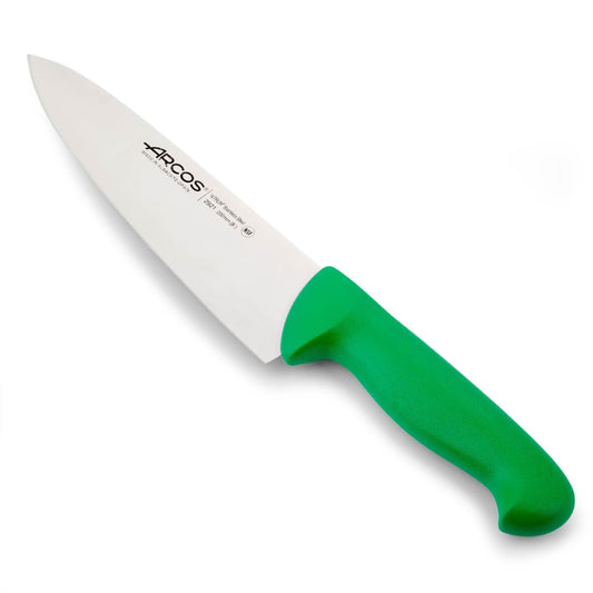 CHEF’S KNIFE 8" Green 200 MM, NITRUM® Stainless Steel, Polypropylene (PP), Arcos
