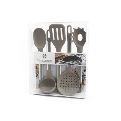 BrightStone Silicone Utensil Set stainless steel detail