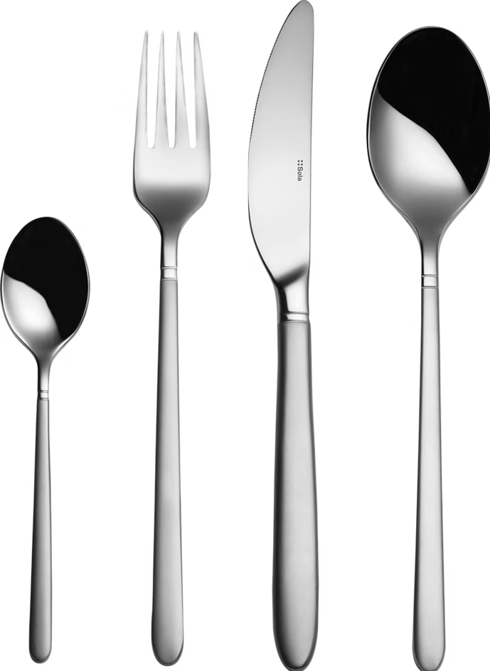 Cutlery Set - Porto PVD Grey 24pcs