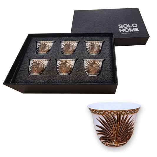 Gawa Cups Set of 6 Pcs - Dwarf Palm Tree