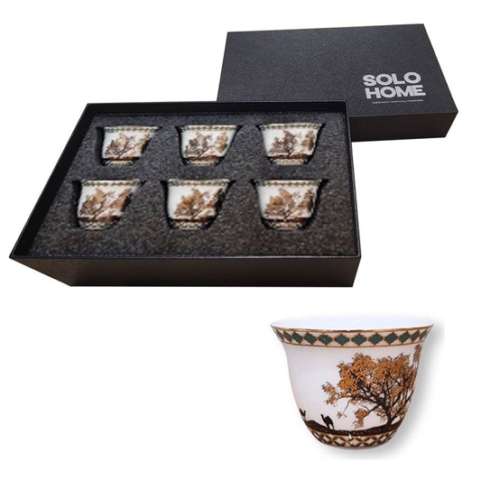 Gawa Cups Set of 6 Pcs - Peganum Tree