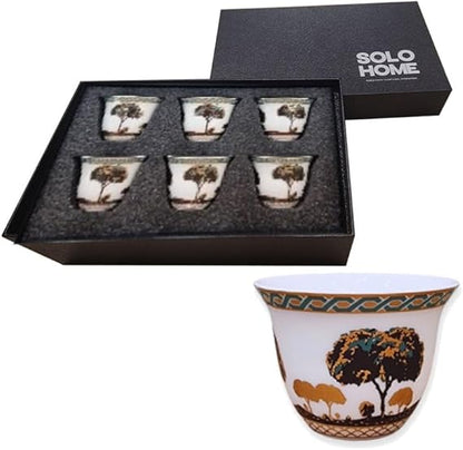 Ghawa Cups Set of 6 Pcs - Ghaf Tree